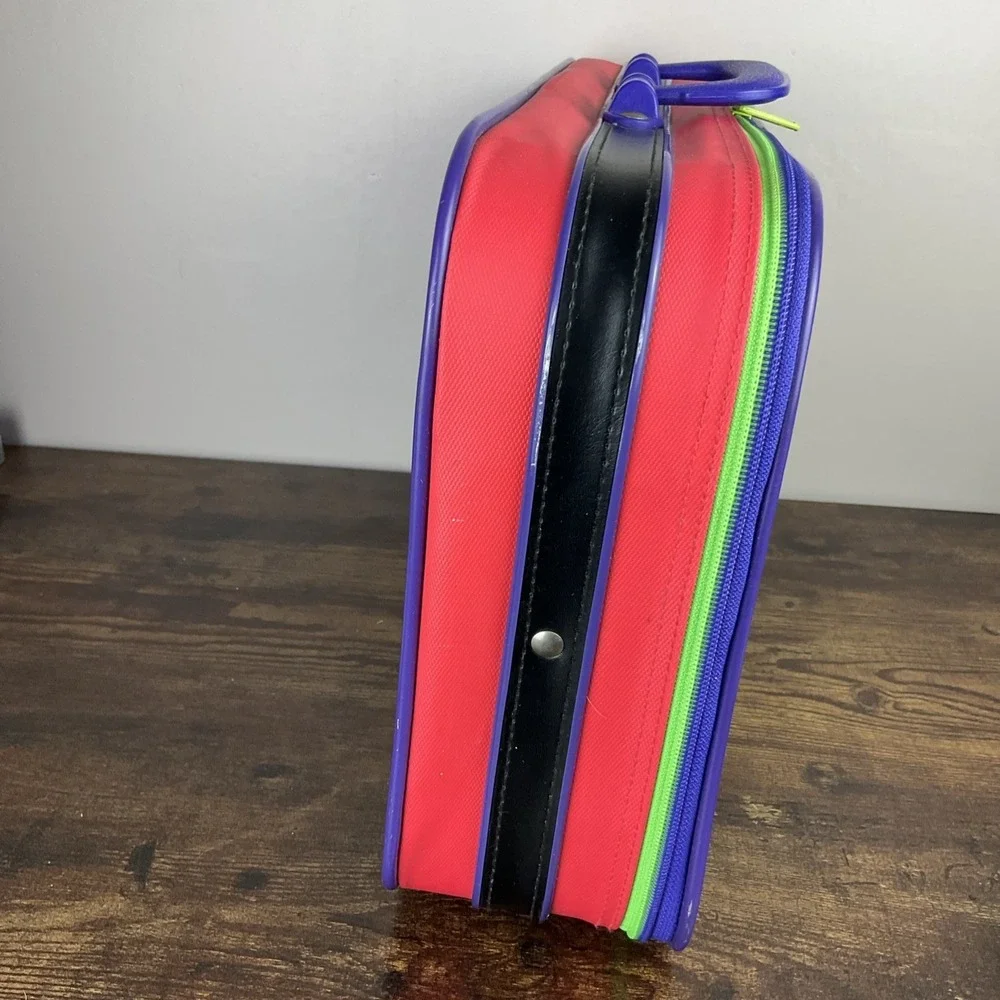 Teenage Mutant Ninja Turtles III Vintage Colorblock Suitcase Luggage Bag 1993